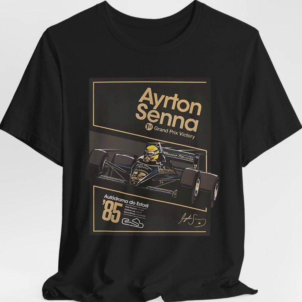 Ayrton Senna 1988 F1 Grand Prix Championship Shirt 85 Retro Tee